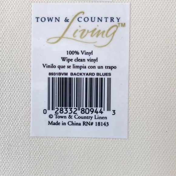 Town & County Living Placemats, 100% vinyl, set of 6 - Picture 3 of 3